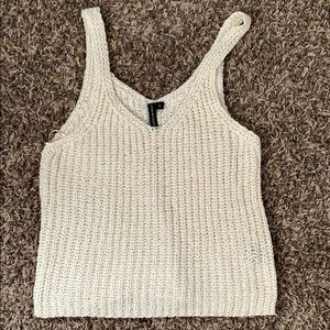 Tan tank top/crop top
